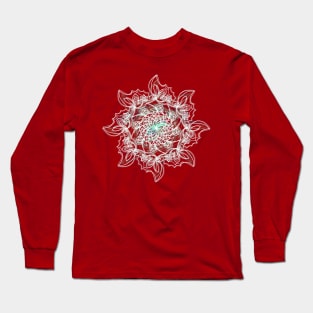 fantasy white mandala Long Sleeve T-Shirt